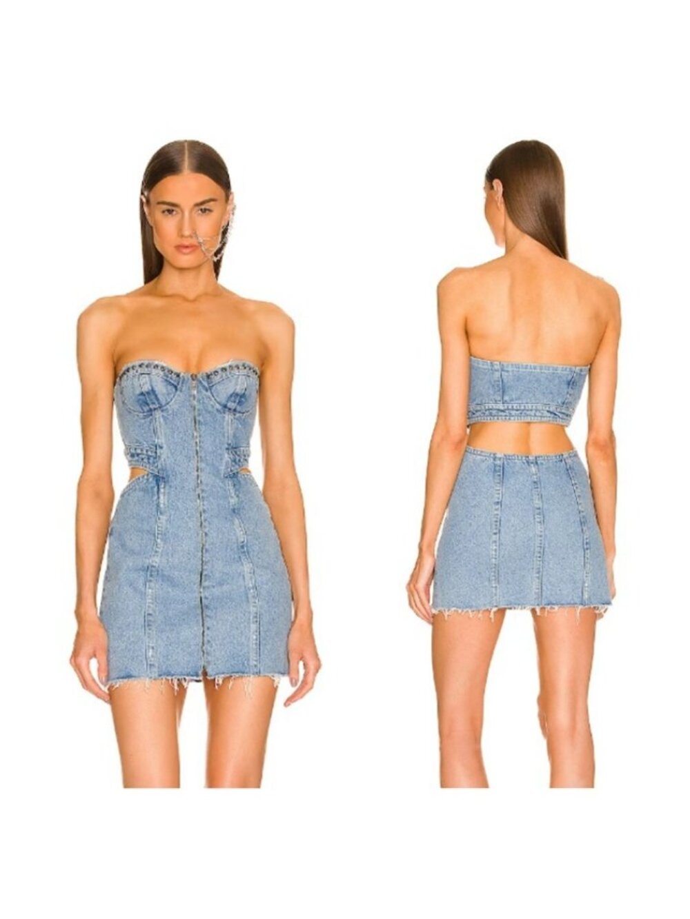 DUNDAS x REVOLVE Love Mini Dress - Denim